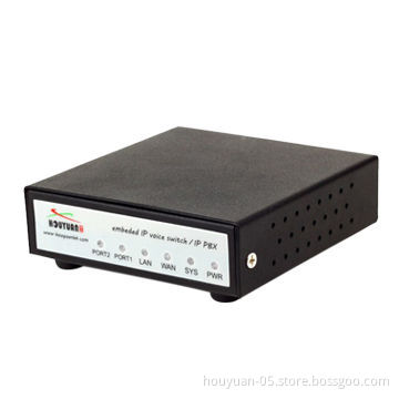 IP PBX, 8-port VoIP Gateway, Suitable for 100 Staff Enterprise, Supports VPN N2N